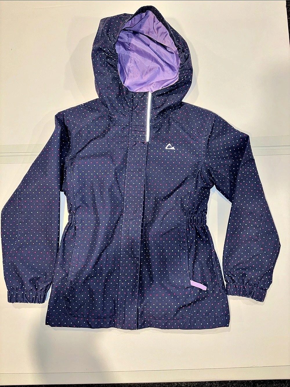 3 for $ 30. Paradox Kids Fleece-Lined Hooded Rain Jacket Blue & Purple Size 7